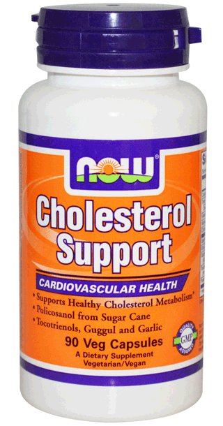 Холестерол саппорт. Cholesterol Support Now Foods внешний вид баночки